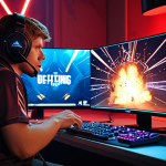 **

A dynamic action shot featuring a DetonatioN Gaming VALORANT player mid-game, intensely focused, illuminated by the monitor's glow. The background subtly showcases the team's logo and colors. The scene captures the high-stakes environment of professional VALORANT.

**