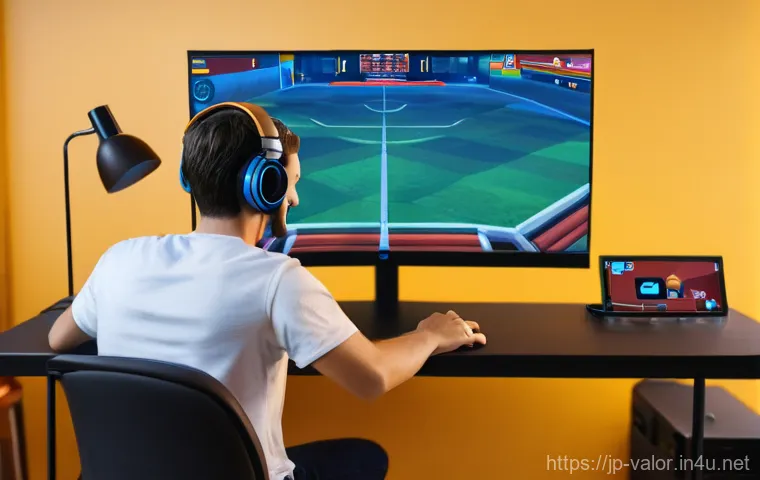 발로란트 경쟁전 패치 노트 - **Prompt 2: Weapon Meta Shift - Unexpected Power** A medium shot of a confident young gamer, dre...