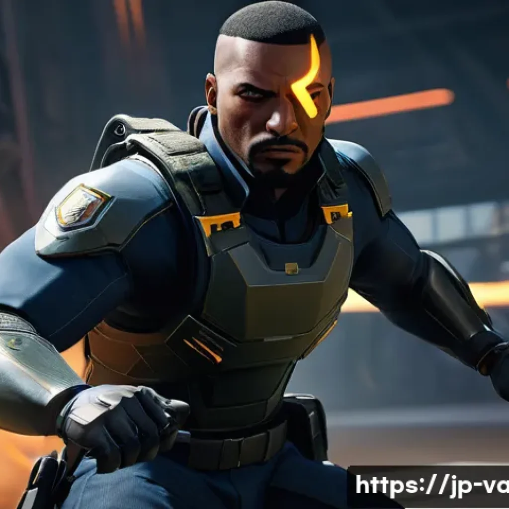 발로란트 신규 콘텐츠 루머 - **A Dynamic Shot of New Agent "Vito"** A powerful, medium shot of VALORANT's new Sentinel agent,...