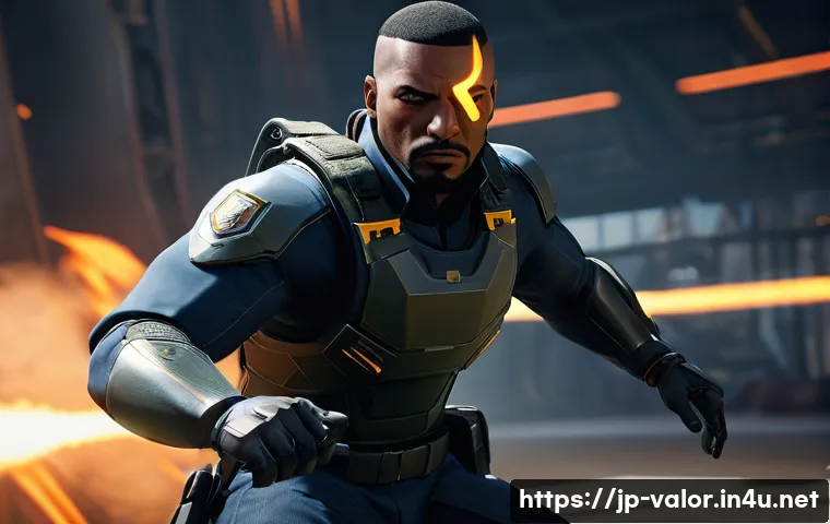 발로란트 신규 콘텐츠 루머 - **A Dynamic Shot of New Agent "Vito"** A powerful, medium shot of VALORANT's new Sentinel agent,...