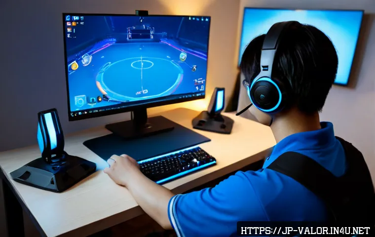 발로란트 경기 중 새로운 접근법 - Photorealistic Japanese esports player in a modern gaming room, pausing mid-match to study a handwri...
